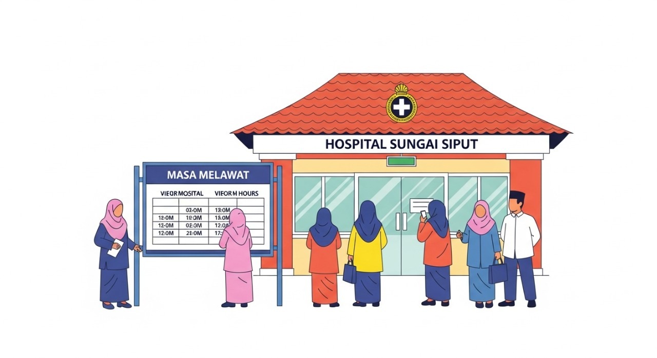 masa melawat hospital sungai siput