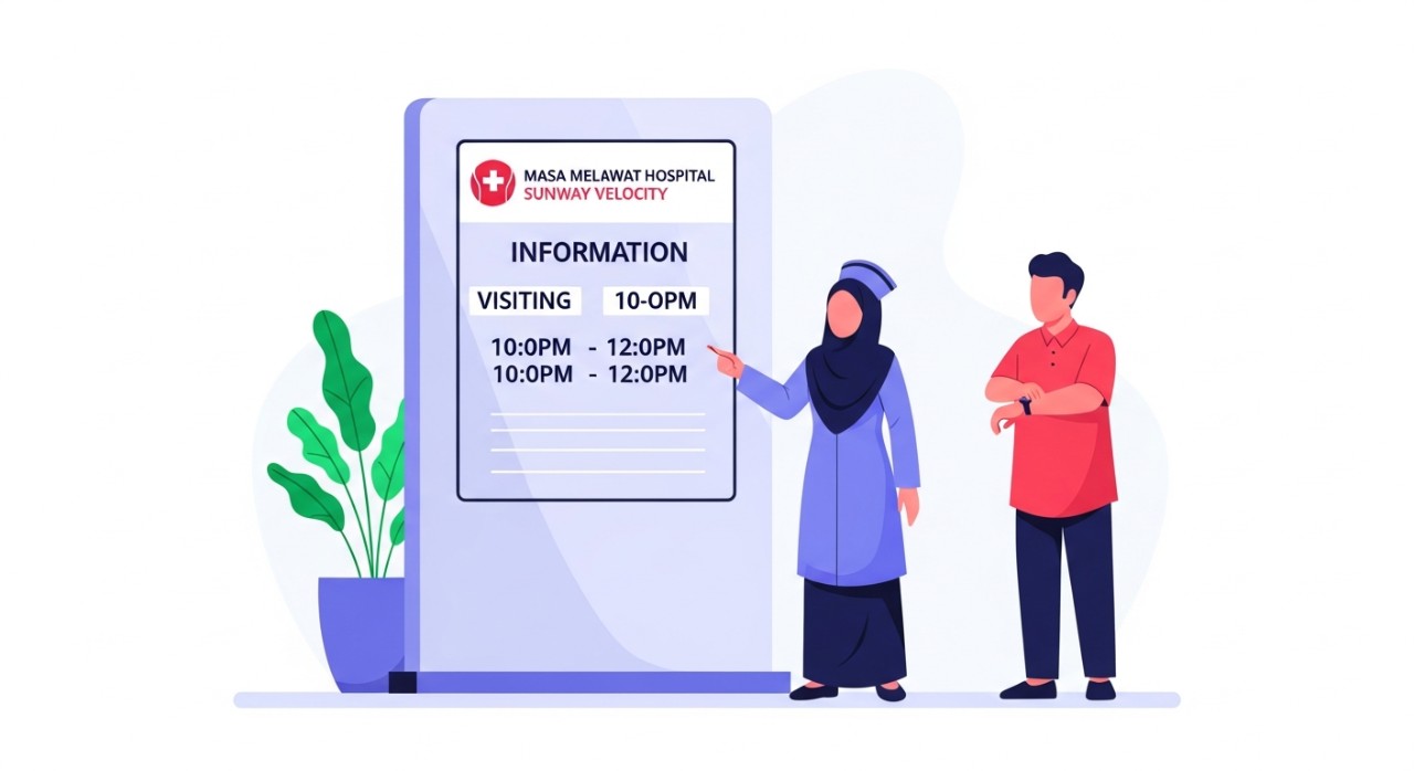 masa melawat hospital sunway velocity