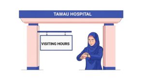 masa melawat hospital tawau