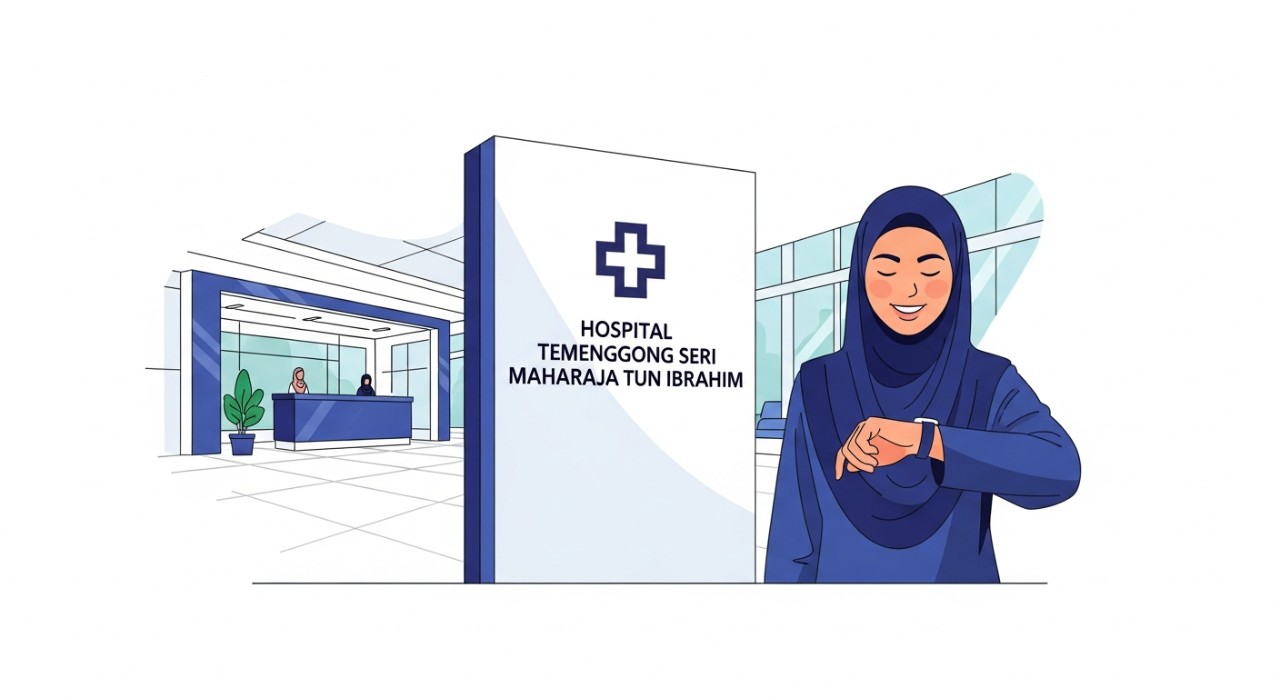 masa melawat hospital temenggong seri maharaja tun ibrahim terkini
