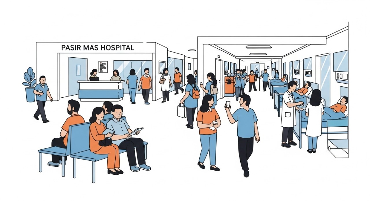 masa melawat hospital pasir mas