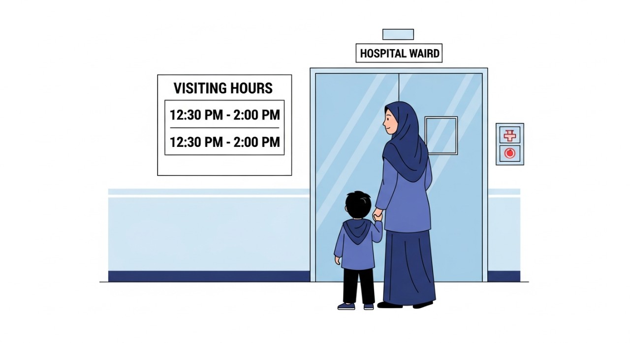 masa melawat hospital rompin