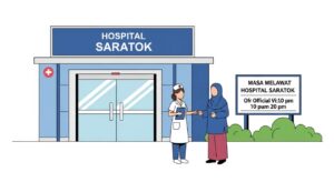 masa melawat hospital saratok