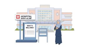 masa melawat hospital shah alam