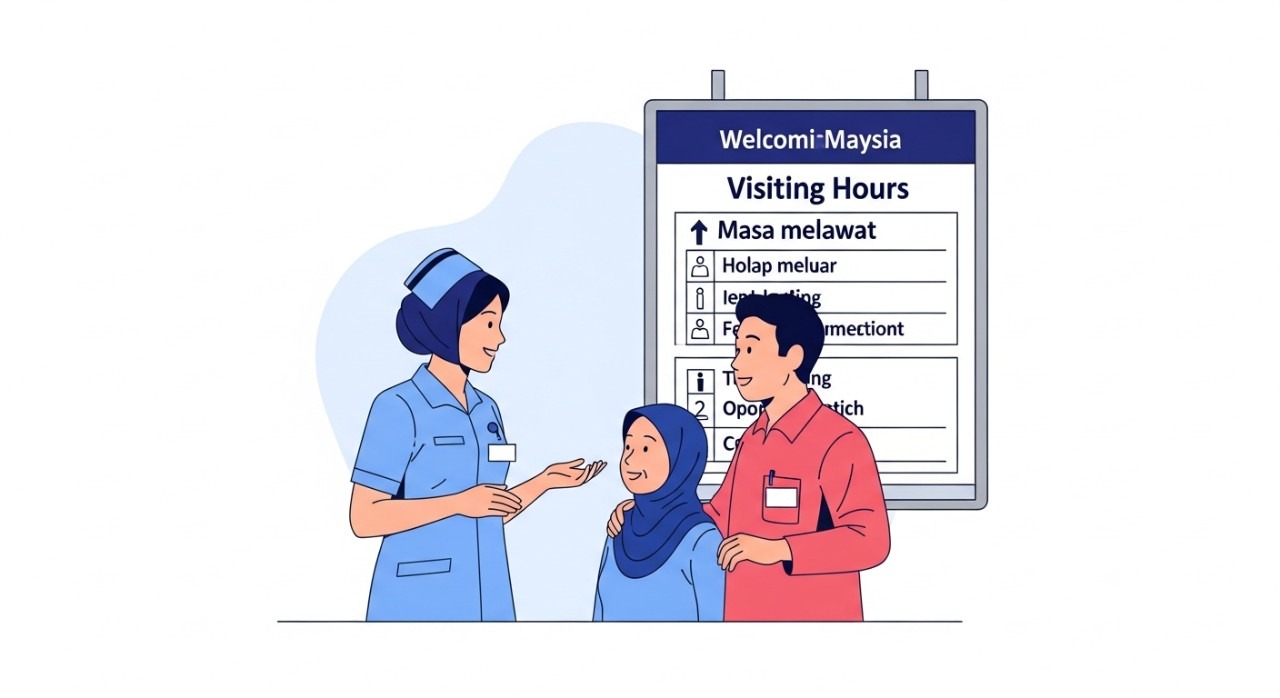 masa melawat hospital sultan idris shah