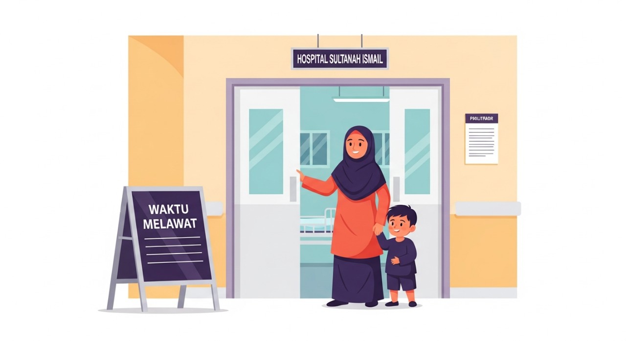 masa melawat hospital sultanah nora ismail batu pahat