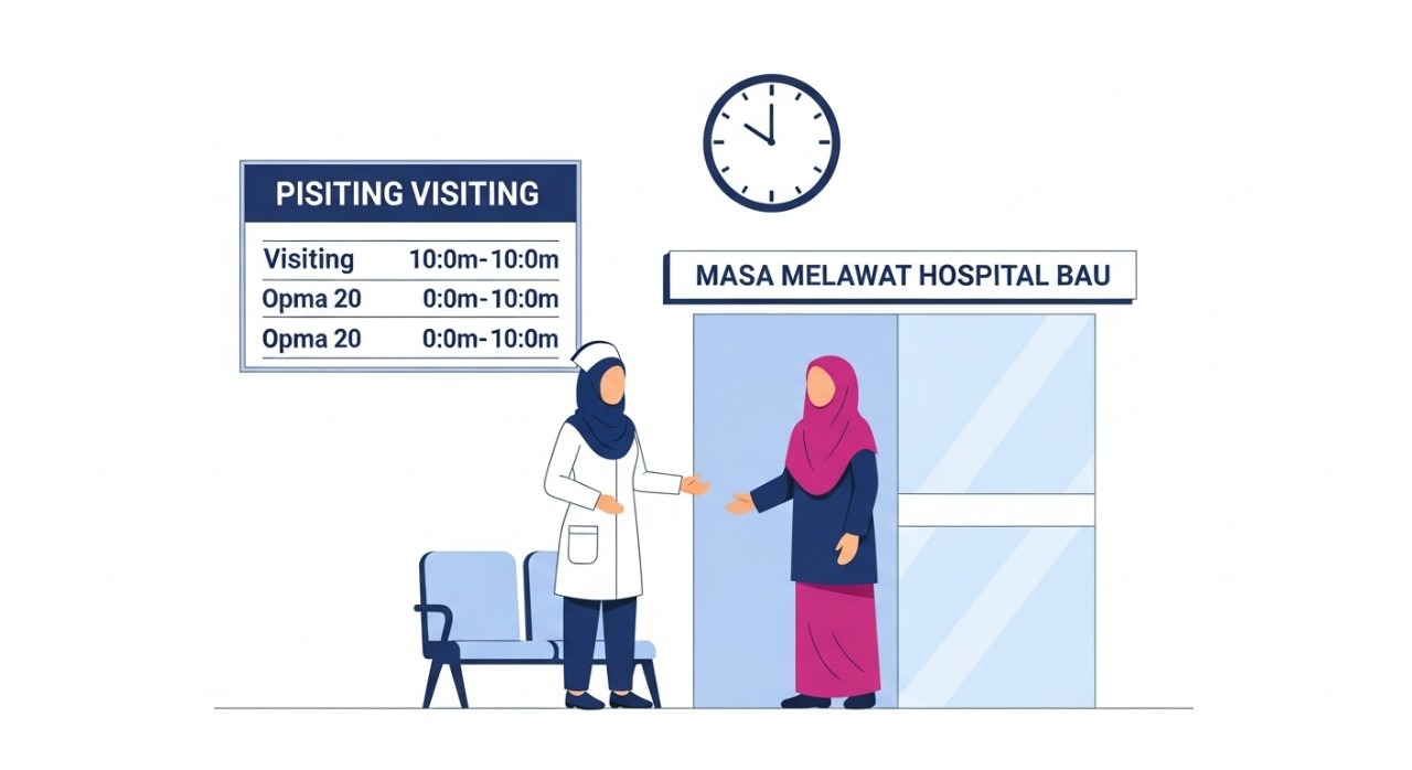 masa melawat hospital bau