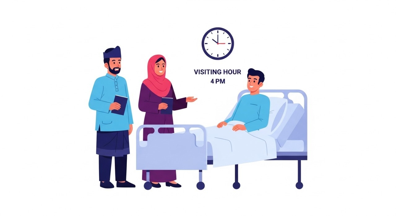 masa melawat hospital daro