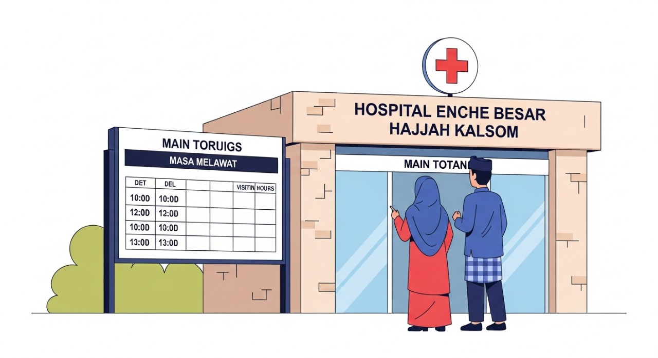 masa melawat hospital enche besar hajjah kalsom