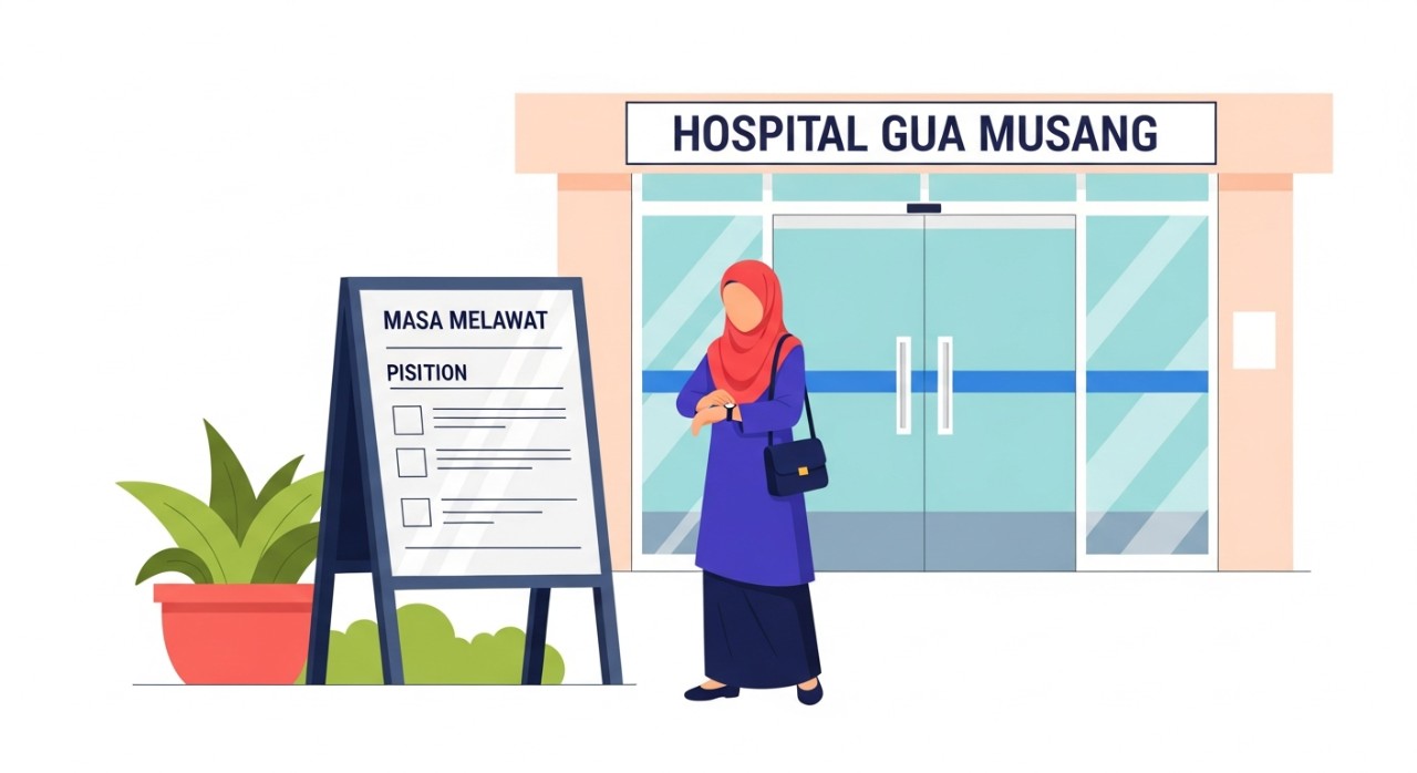masa melawat hospital gua musang