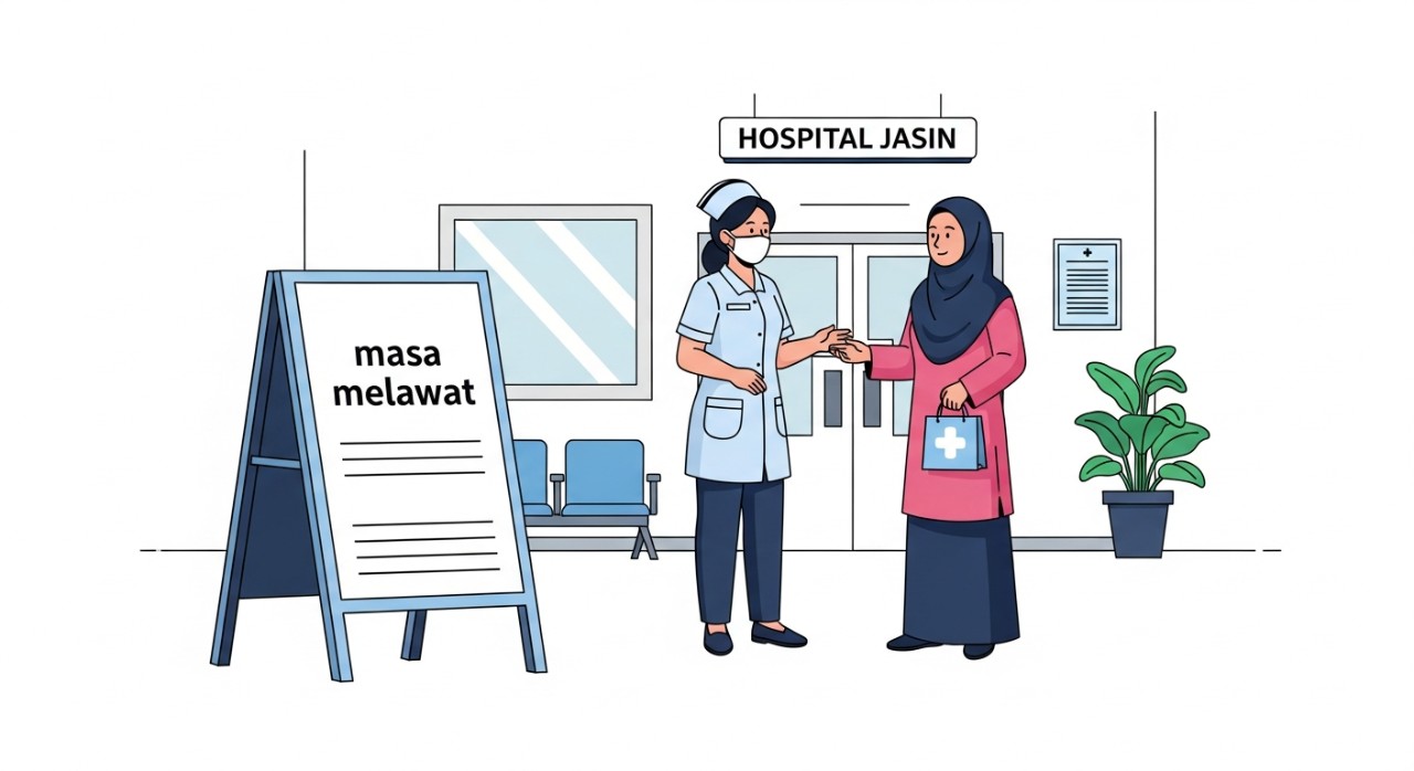 masa melawat hospital jasin