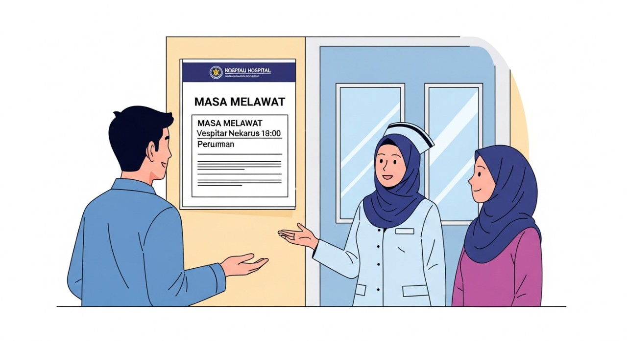 masa melawat hospital keningau