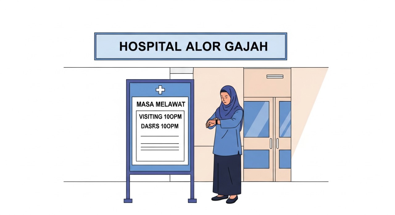 masa melawat hospital alor gajah