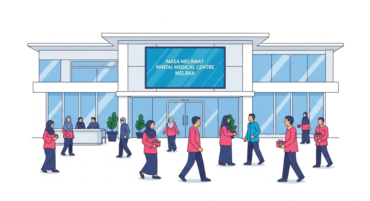 masa melawat pantai medical centre melaka
