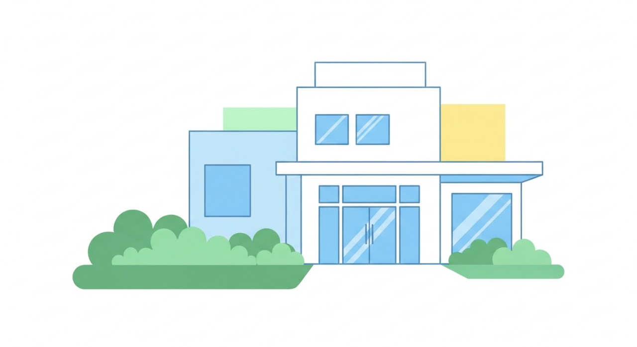 Pandangan luar bangunan Klinik Desa Sungai Manila yang bersih dan moden.