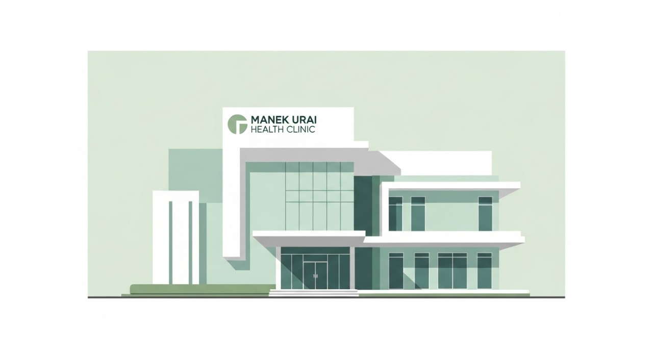 Masa Operasi Klinik Kesihatan Manek Urai Terkini 2026 1 Pandangan hadapan bangunan Klinik Kesihatan Manek Urai yang bersih dan moden.