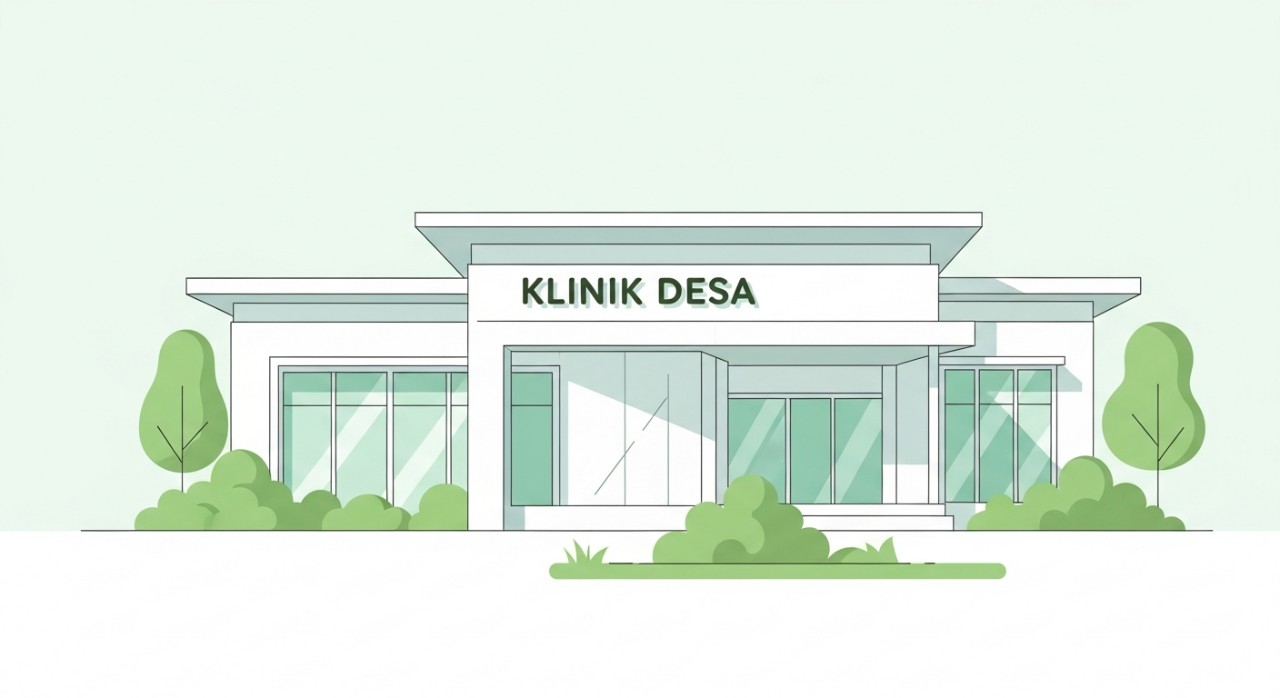 Masa Operasi Klinik Desa Abai Terkini 2026 & Jadual Waktu 1 Pandangan hadapan bangunan klinik desa dengan pintu masuk yang jelas dan kawasan letak kereta.