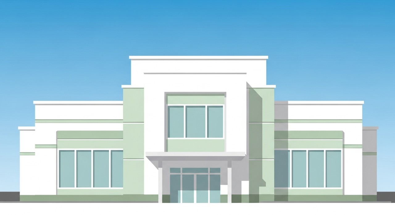 Jadual Masa Operasi Klinik Kesihatan Sungai Pelek 2026 1 Pemandangan hadapan sebuah bangunan klinik kesihatan yang moden dan bersih.