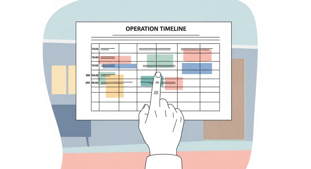 Masa Operasi Klinik Desa Merotai 2026: Jadual Terperinci & Perkhidmatan Utama 1 Seseorang sedang melihat jadual waktu perkhidmatan yang dilekatkan pada papan notis di kawasan menunggu klinik.