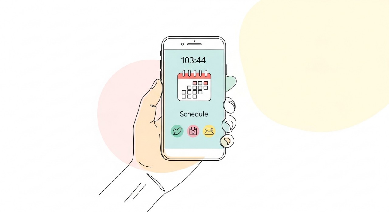 Masa Operasi Klinik Desa Kunak Jaya Terkini 2026 1 Ilustrasi tangan memegang telefon bimbit melihat jadual waktu operasi.