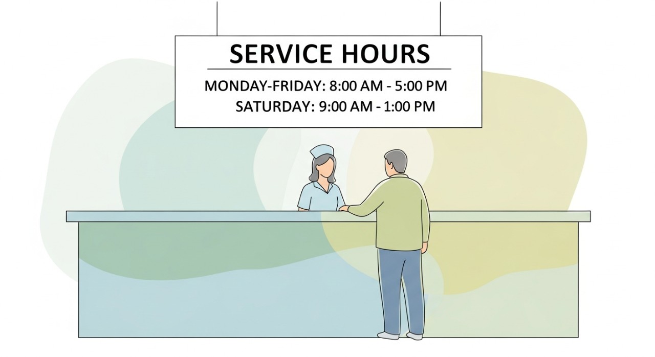 Jadual Masa Operasi Hospital Kuala Kangsar Terkini 2026 1 Seorang jururawat sedang melayan pertanyaan pesakit di kaunter pendaftaran Hospital Kuala Kangsar.