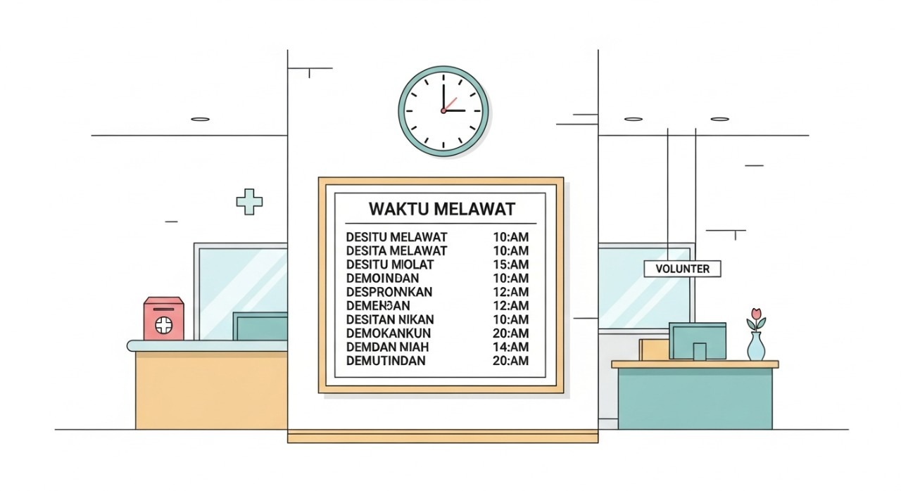 masa melawat kek lok si charitable hospital