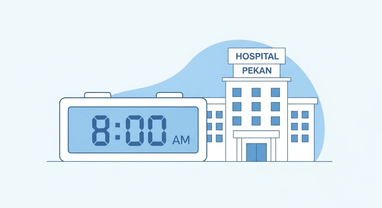 masa operasi hospital pekan