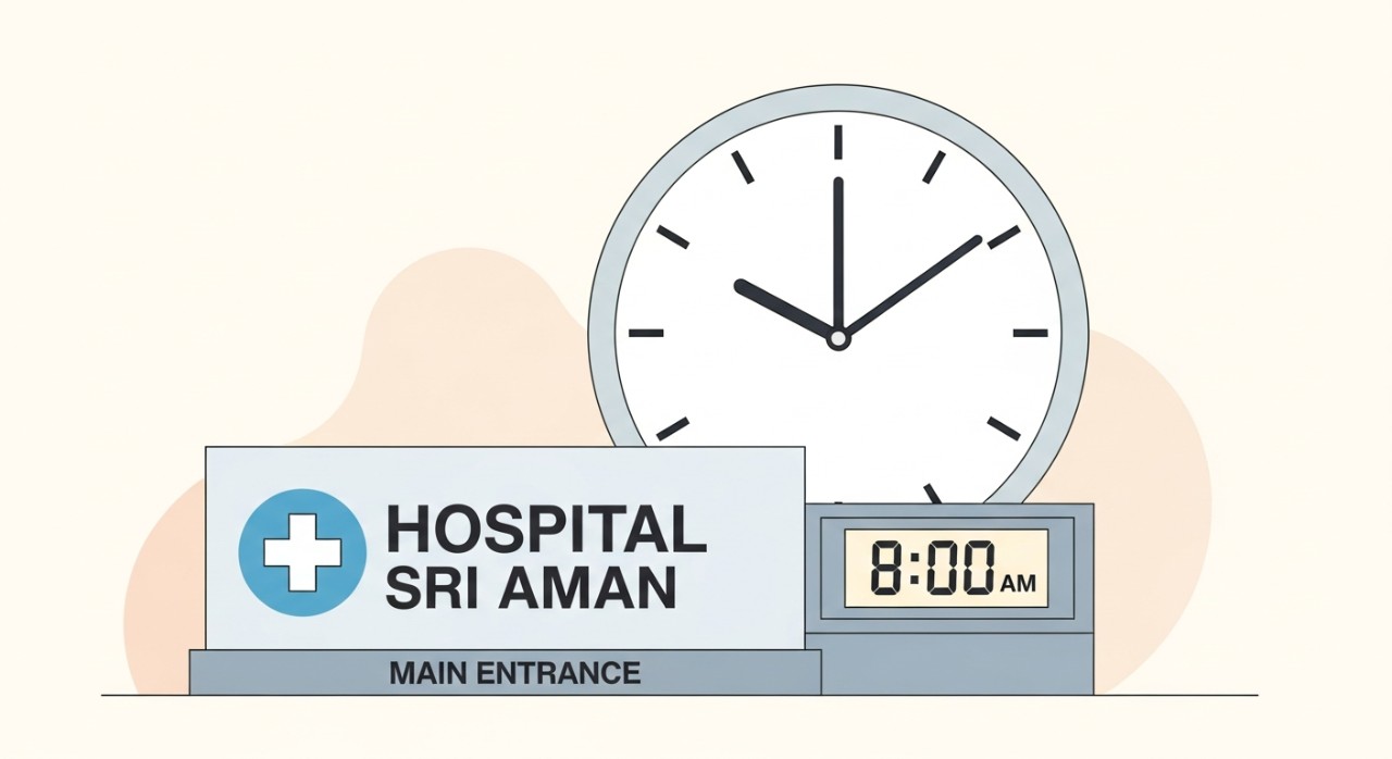 masa operasi hospital sri aman