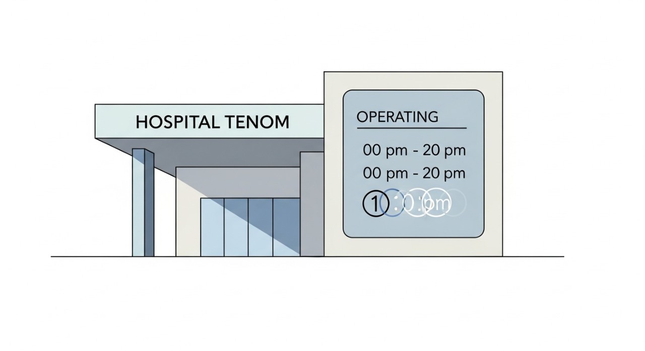 masa operasi hospital tenom