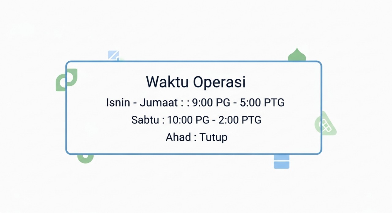 masa operasi klinik kesihatan cherang ruku