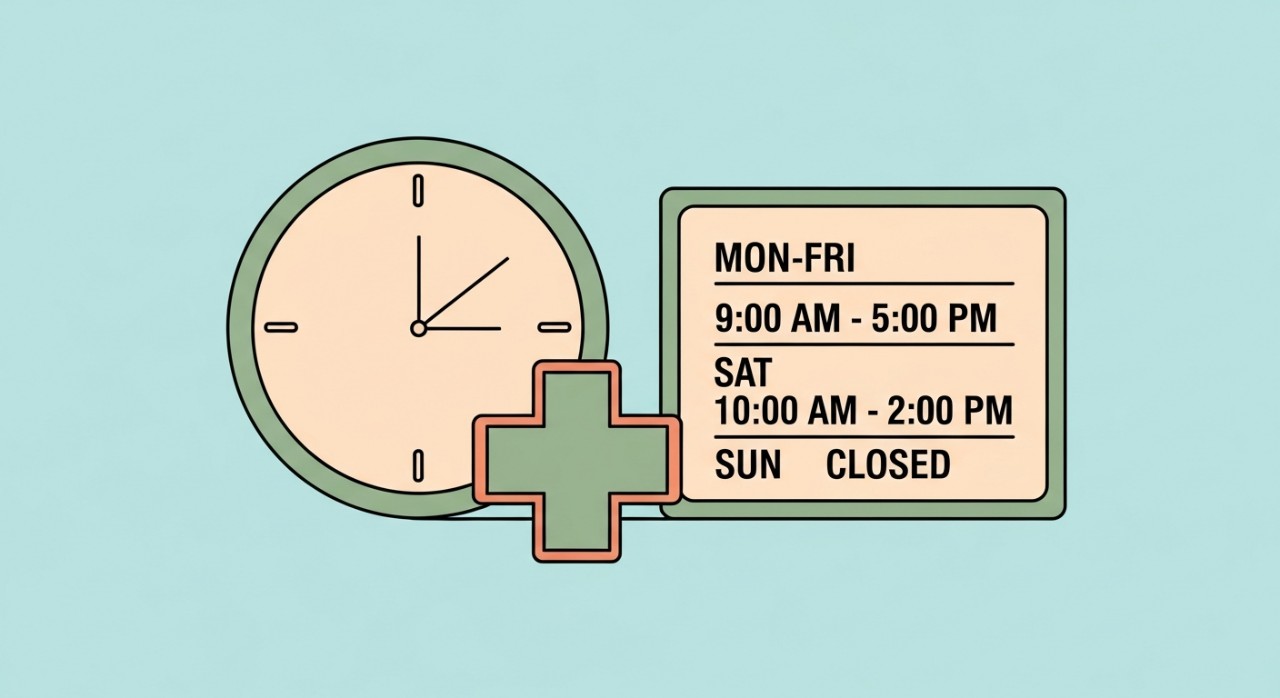 masa operasi klinik kesihatan kampung gajah