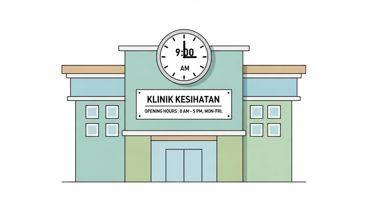 masa operasi klinik kesihatan kubu gajah