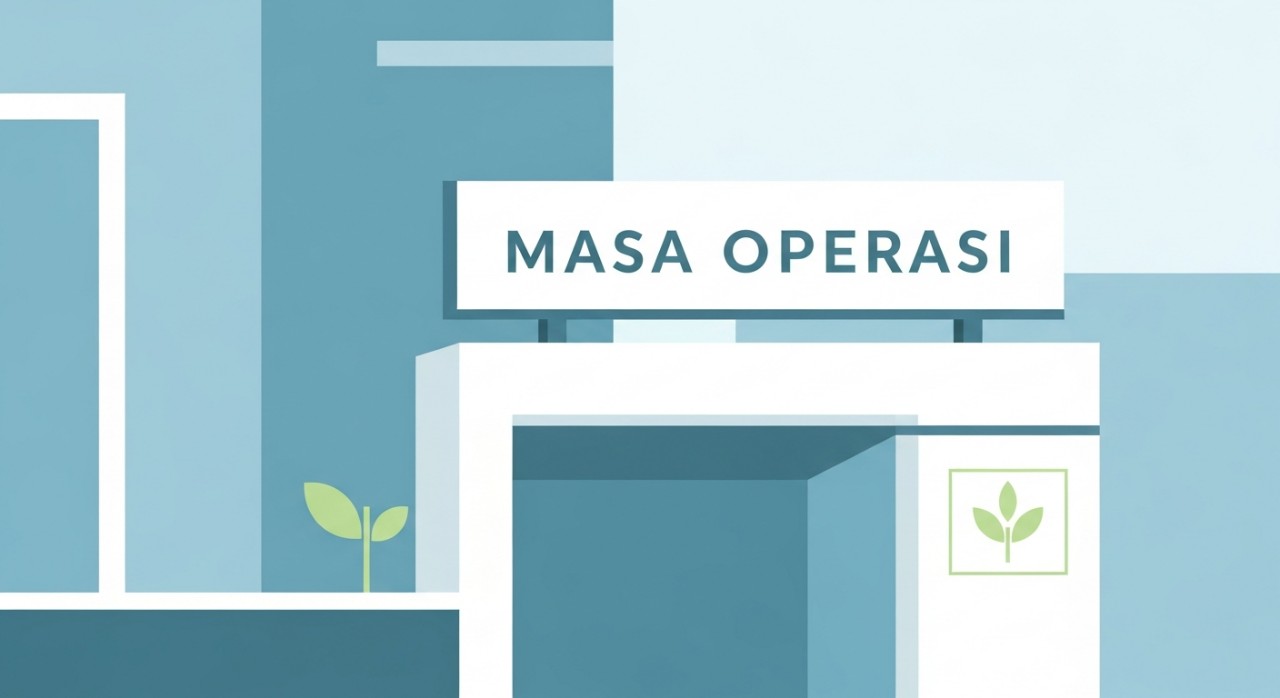 masa operasi klinik kesihatan membedai