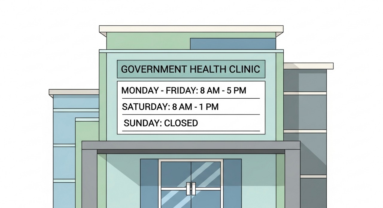 masa operasi klinik kesihatan sauk