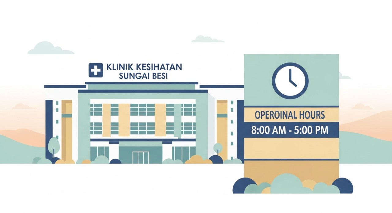 masa operasi klinik kesihatan sungai besi
