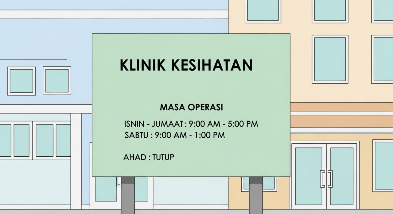 masa operasi klinik kesihatan sungkai