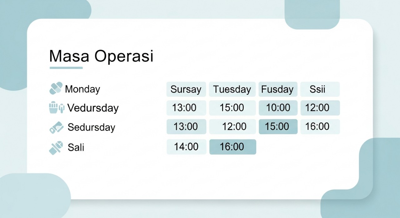 masa operasi klinik pakar kulit ko rawang