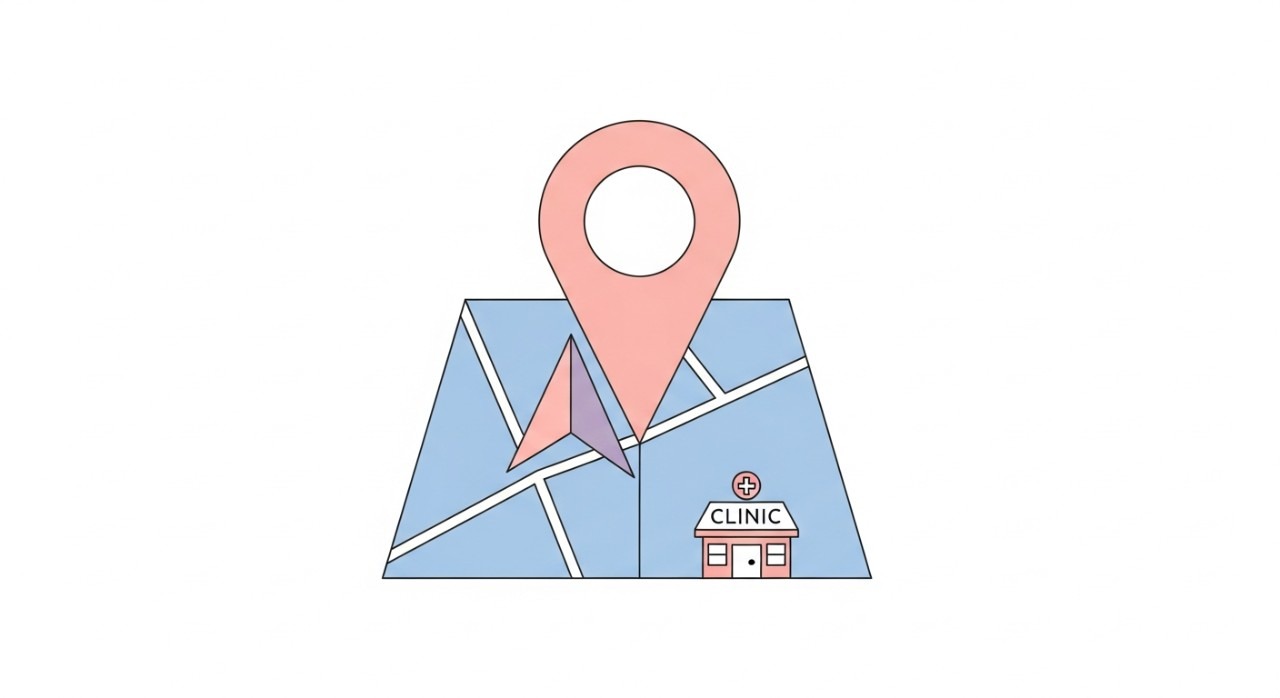 Ikon pin lokasi GPS di atas peta ringkas Alor Setar.