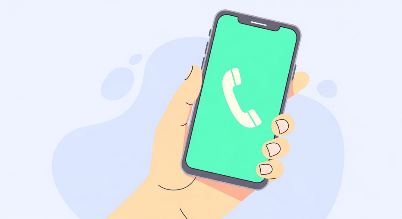 Jadual Masa Operasi Klinik Kesihatan Sungai Siput Utara 2026 2 Ikon telefon bimbit dengan simbol panggilan masuk di skrin, melambangkan cara menghubungi klinik.