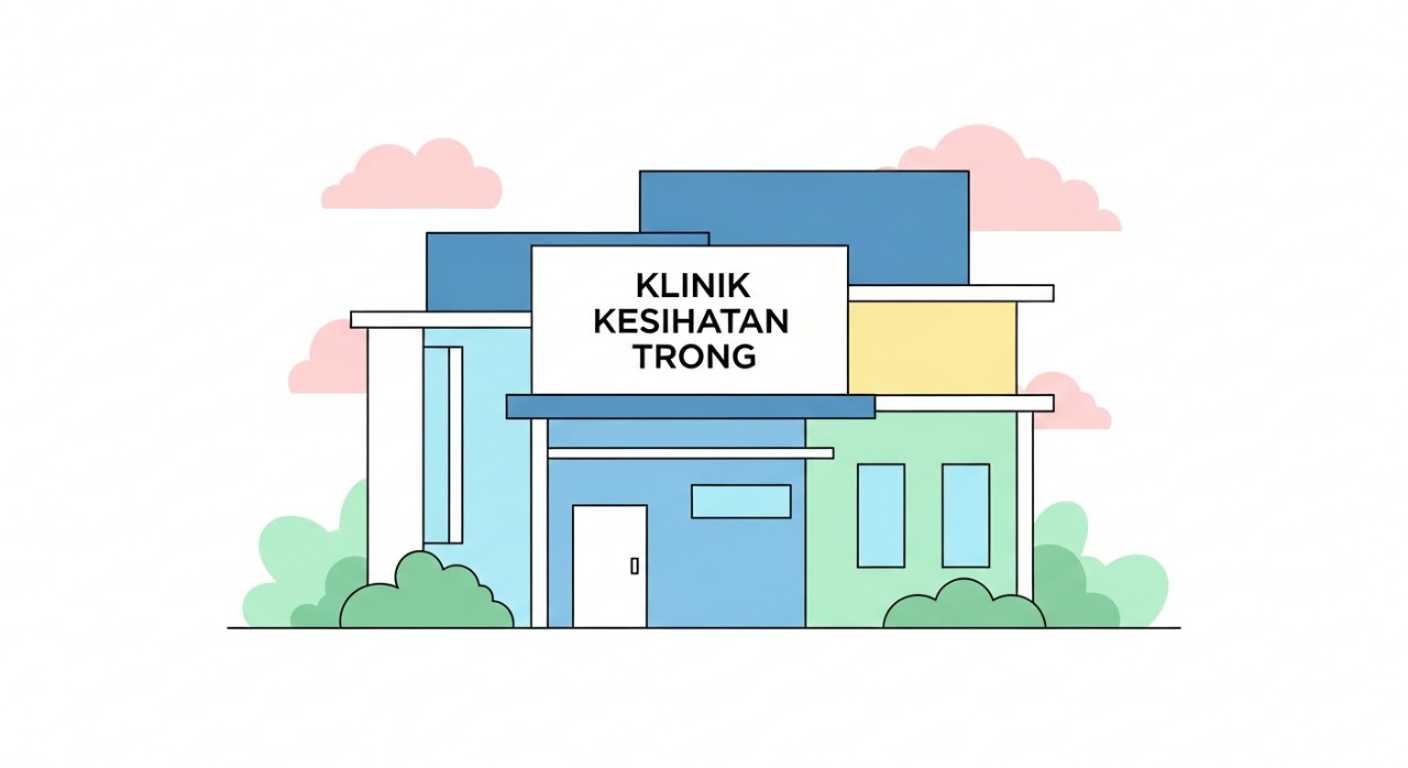 Masa Operasi Klinik Kesihatan Trong 2026 & Jadual Terperinci 1 Pemandangan luar hadapan bangunan Klinik Kesihatan Trong.