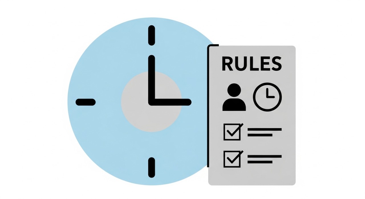 Masa Melawat Columbia Asia Hospital Bintulu Terkini 2026 1 Simbol jam besar di sebelah papan tanda yang menyenaraikan peraturan melawat hospital