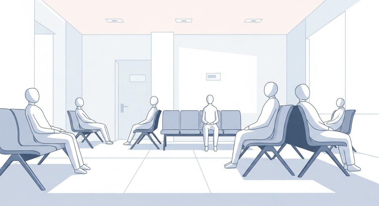 Masa Operasi Hospital Marudi Terkini 2026: Jadual Lengkap 1 Suasana tenang di ruang menunggu hospital dengan beberapa kerusi ringkas dan kaunter pendaftaran.