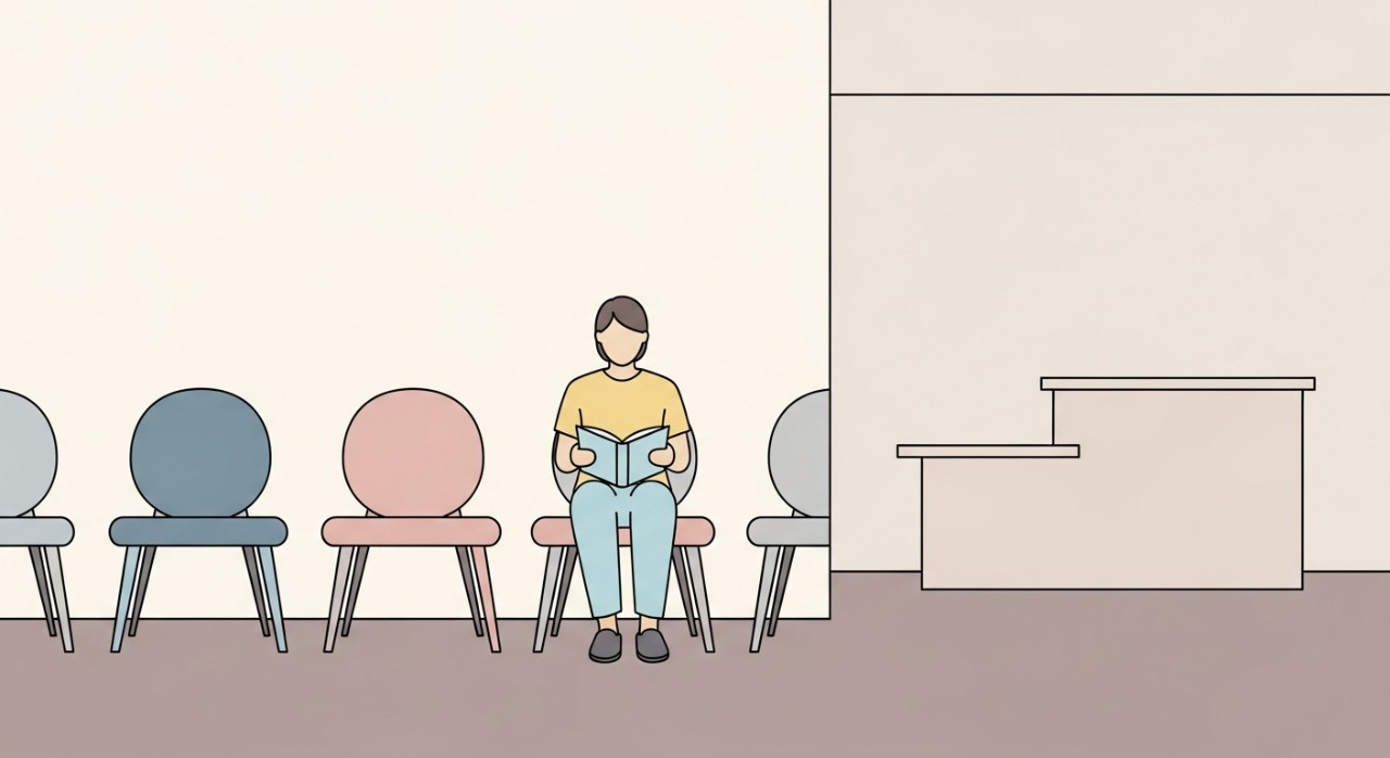 Masa Operasi Klinik Kesihatan Bebuloh 2026 & Jadual Terkini 1 Beberapa orang pesakit sedang duduk di kerusi sambil menunggu panggilan di ruang menunggu klinik yang bersih.