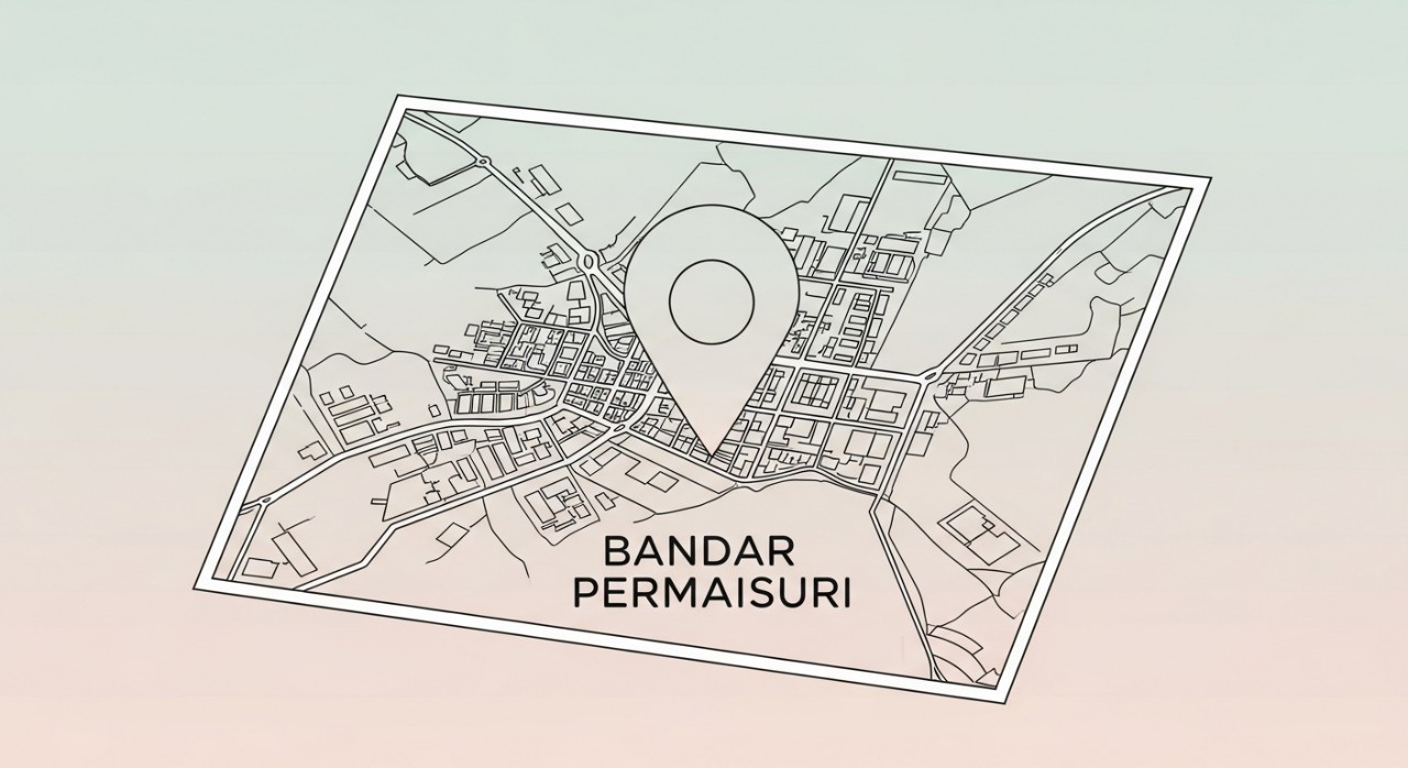 Masa Operasi Klinik Kesihatan Bandar Permaisuri 2026 2 Peta ringkas dengan penanda lokasi klinik di kawasan perbandaran.