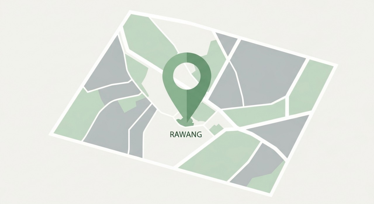 Masa Operasi Klinik Mediviron Rawang Terkini 2026 2 Ikon penunjuk lokasi di peta minimalis kawasan Rawang Selangor untuk cawangan klinik.