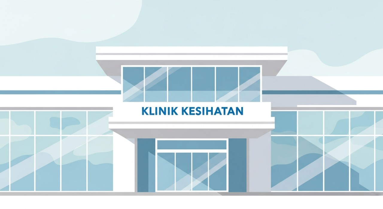 Pandangan hadapan bangunan Klinik Qualitas Health di TTDI dengan pintu masuk kaca.