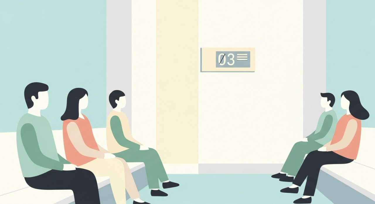 Seseorang sedang menanda jadual pada kalendar mingguan dengan pen merah untuk merancang lawatan.